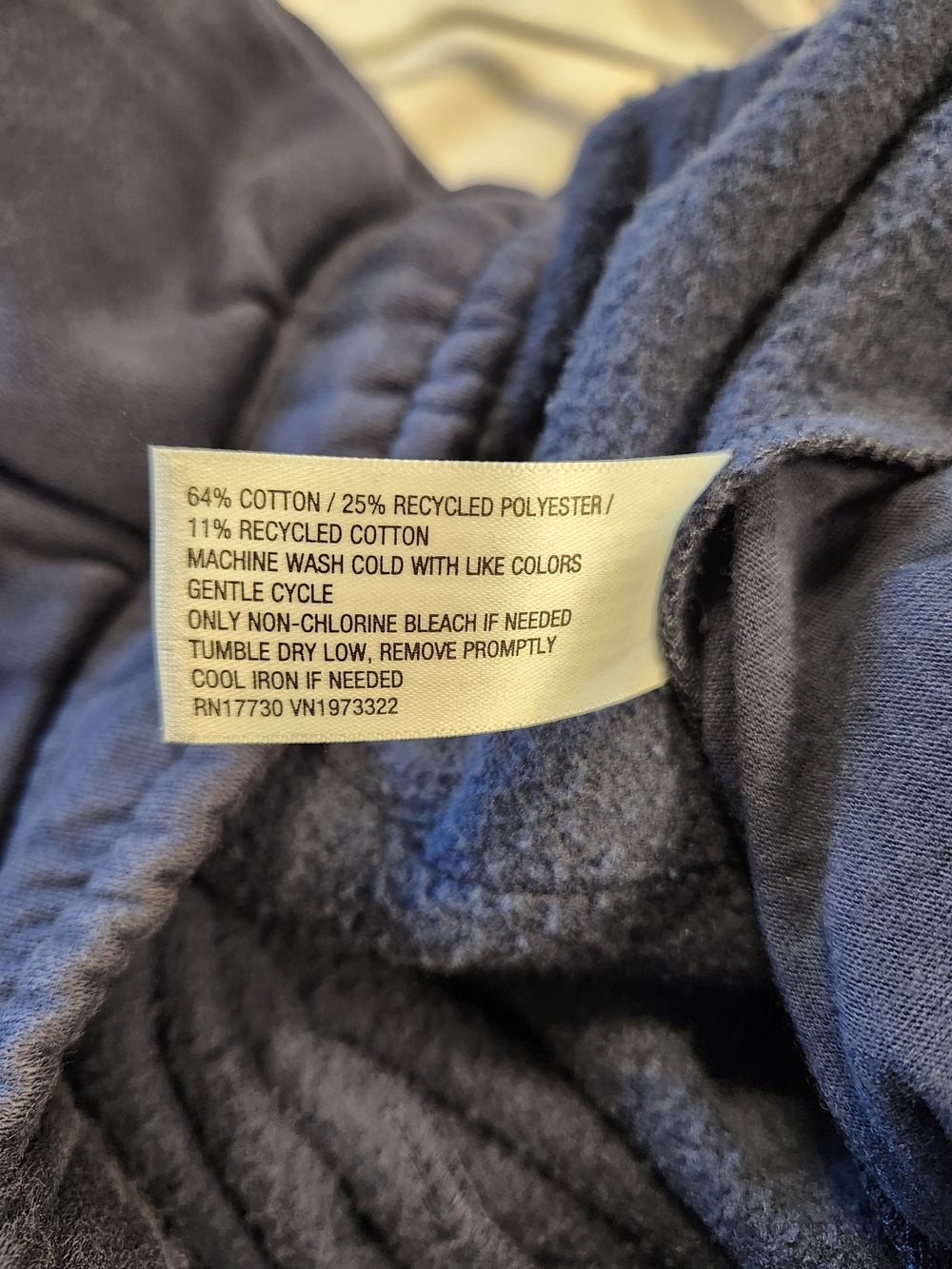 Wild Fable Wide Leg Fleece Sweatpants XL Navy Drawstring NWT - Picture 8 of 8